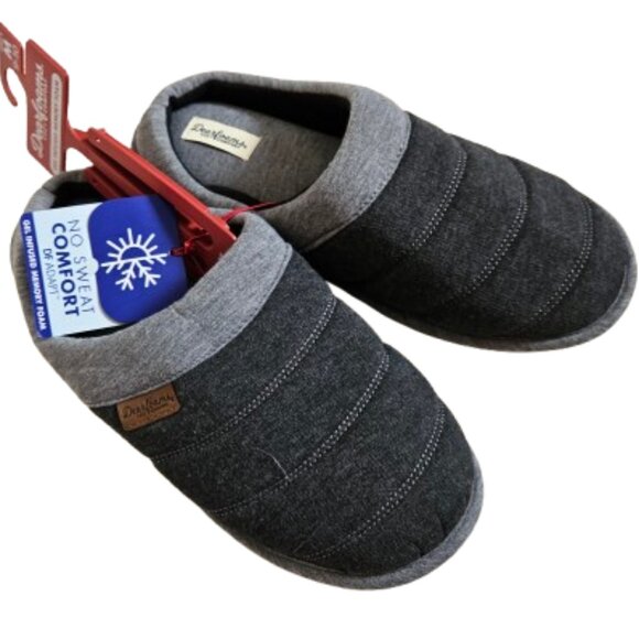 Dearfoams Cozy Comfort Men's Bound Knit Clog Slippers - Picture 1 of 4